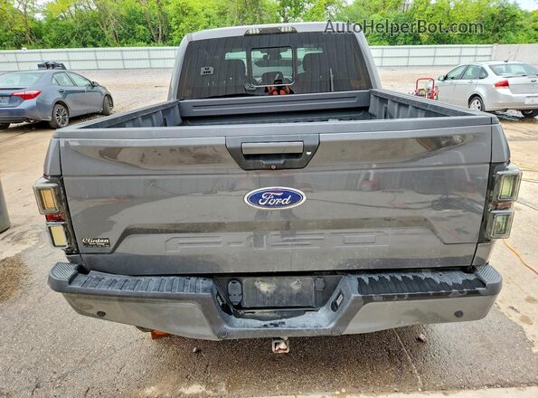 1FTEW1E55JFE14758 2018 FORD F150 Gray Rear view