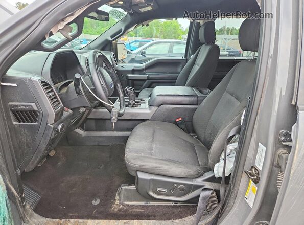 1FTEW1E55JFE14758 2018 FORD F150 Gray Front interior view
