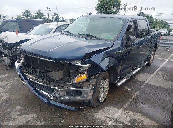 1FTEW1E55KFA65442 2019 FORD F150 Blue Vista tres cuartos delantera izquierda