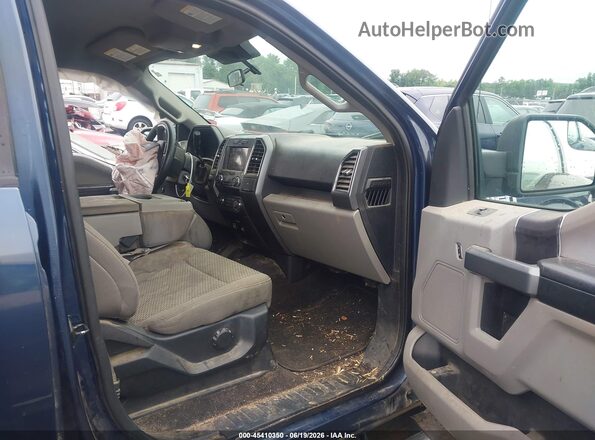 1FTEW1E55KFA65442 2019 FORD F150 Blue Vista interior delantera