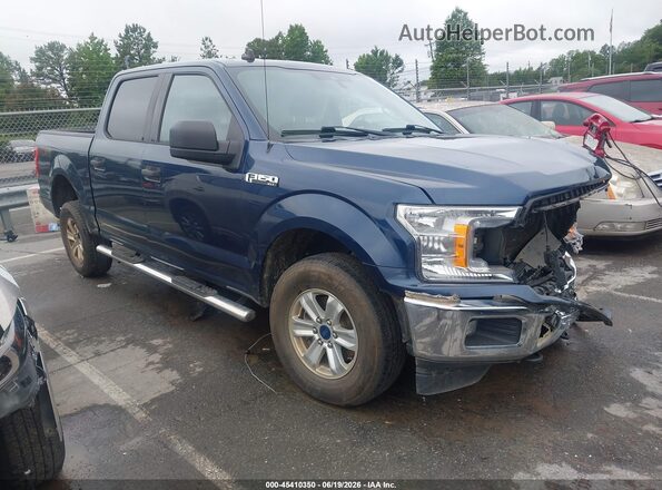 1FTEW1E55KFA65442 2019 FORD F150 Blue Vista interior trasera