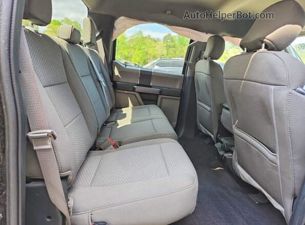 1FTEW1E55KFD50562 2019 FORD F150 Black Vista de los asientos traseros