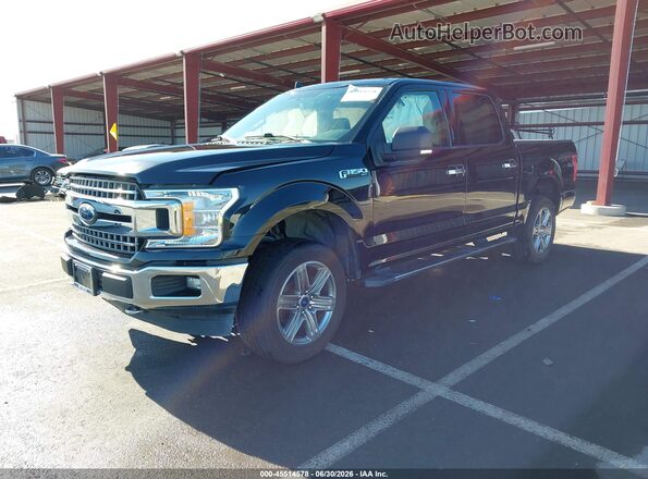 1FTEW1E56JKF44331 2018 FORD F150 Черный Передняя левая четверть