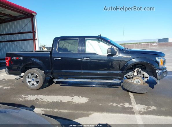 1FTEW1E56JKF44331 2018 FORD F150 Черный Вид задней части салона