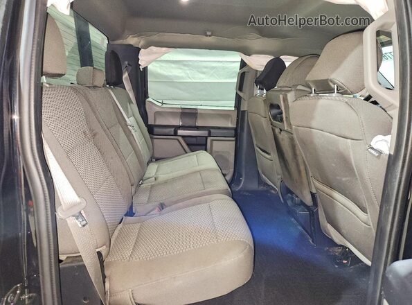 1FTEW1E56KFB83094 2019 FORD F150 Black Vista de los asientos traseros