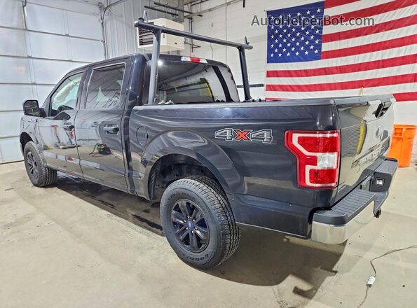 1FTEW1E56KFB83094 2019 FORD F150 Black Trasero izquierdo