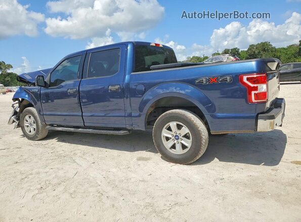 1FTEW1E56KFC32424 2019 FORD F150 Blue Задня ліва чверть