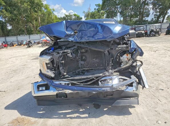 1FTEW1E56KFC32424 2019 FORD F150 Blue Вид спереду