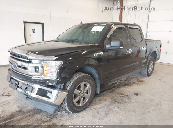 1FTEW1E56LKE49335 2020 FORD F150 Black Передня ліва чверть