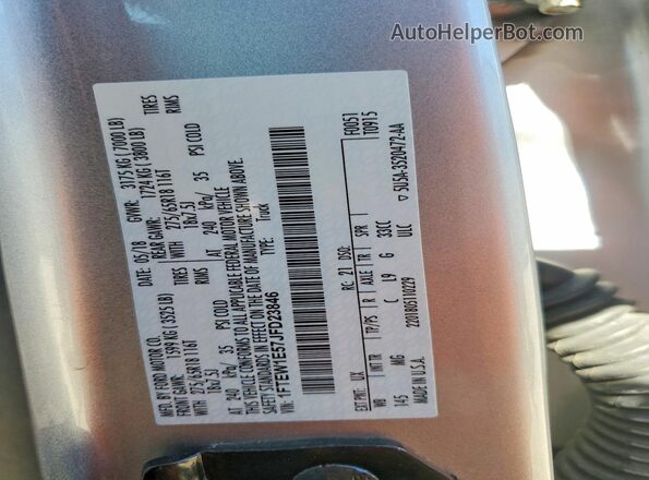 1FTEW1E57JFD23846 2018 FORD F150 Silver 