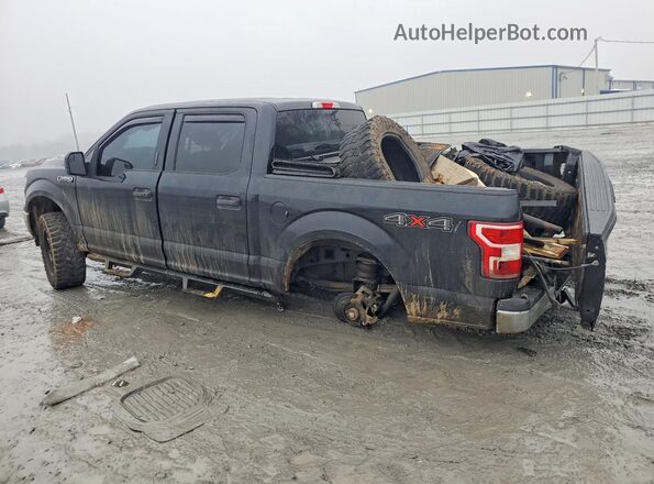 1FTEW1E57JFD53400 2018 FORD F150 Black Հետևի ձախ