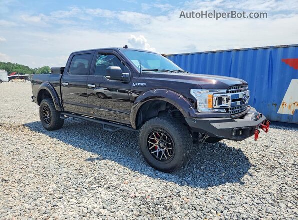 1FTEW1E57JFD93430 2018 FORD F150 Burgundy წინა მარჯვენა