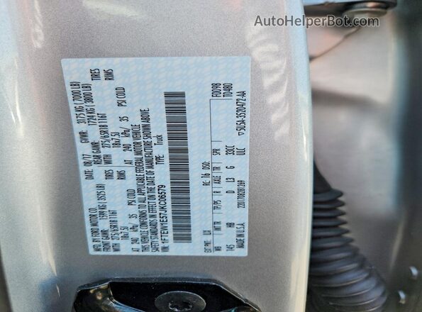 1FTEW1E57JKC06579 2018 FORD F150 Silver Widok komory silnika