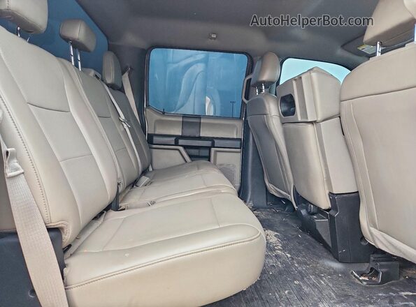 1FTEW1E57JKF16280 2018 FORD F150 White Rear seats view