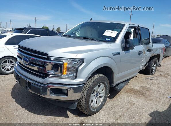 1FTEW1E58KKC30486 2019 FORD F150 Silver Передня ліва чверть