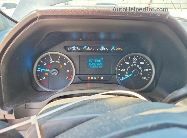1FTEW1E58LFB52057 2020 FORD F150 Black Instrument cluster view