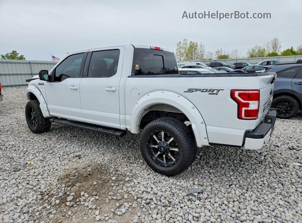 1FTEW1E59JFD07163 2018 FORD F150 White Trasero izquierdo