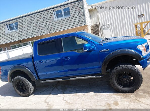 1FTEW1E59JKC85172 2018 FORD F150 Blue Панорамний вид салону 360°