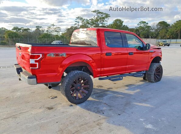 1FTEW1E59KFB20331 2019 FORD F150 Red Задня права чверть