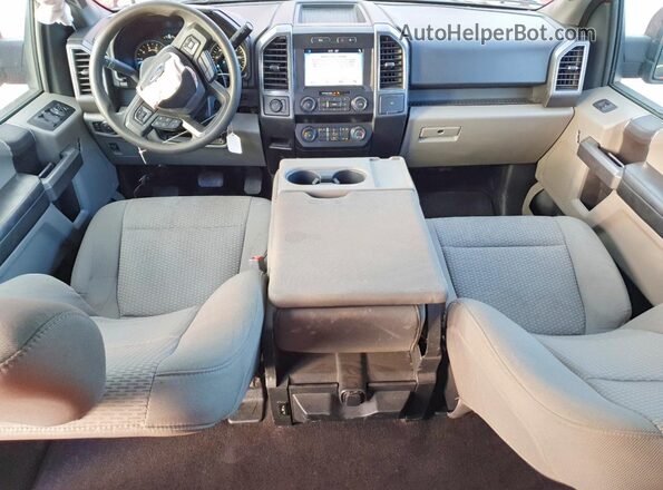 1FTEW1E59KFB20331 2019 FORD F150 Red Вид панелі приладів