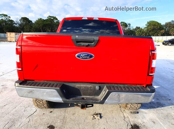 1FTEW1E59KFB20331 2019 FORD F150 Red Вид ззаду