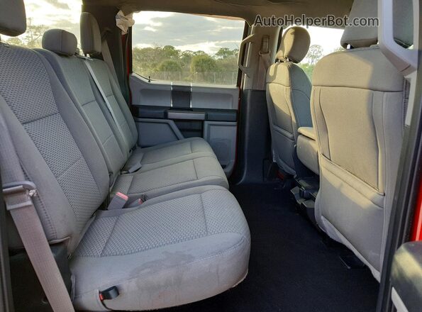 1FTEW1E59KFB20331 2019 FORD F150 Red Вид задніх сидінь