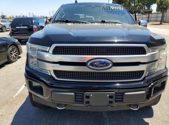 1FTEW1E5XJFC00932 2018 FORD F150 Black Front view