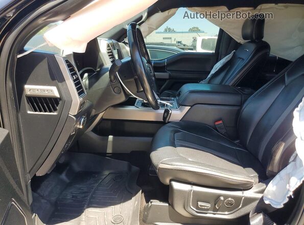 1FTEW1E5XJFC00932 2018 FORD F150 Black Front interior view