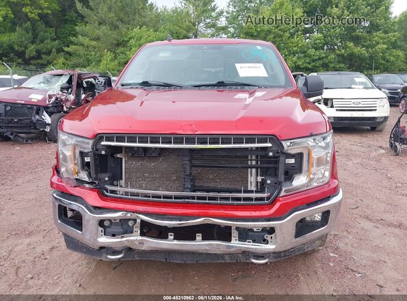 1FTEW1E5XLKF09861 2020 FORD F150 Red Instrument cluster view