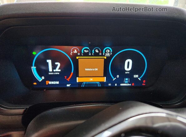 1FTEW1E89PFA10011 2023 FORD F150 Silver Instrument cluster view