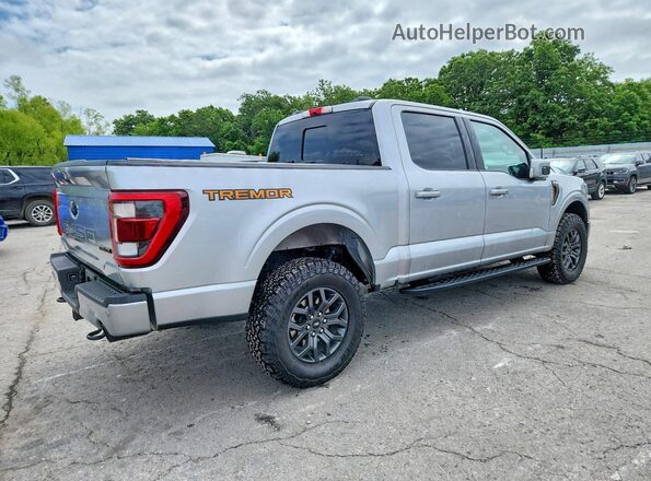 1FTEW1E89PFA10011 2023 FORD F150 Silver Rear right