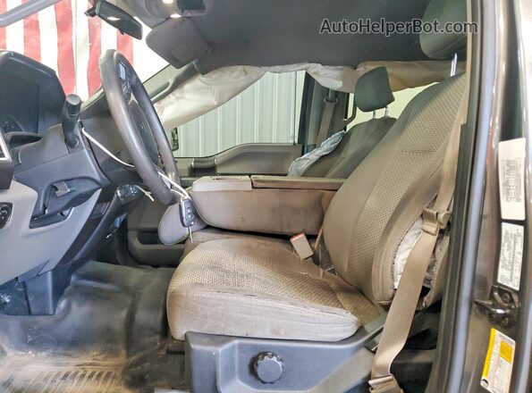 1FTEW1E8XGKF14039 2016 FORD F150 Gray Vista interior delantera