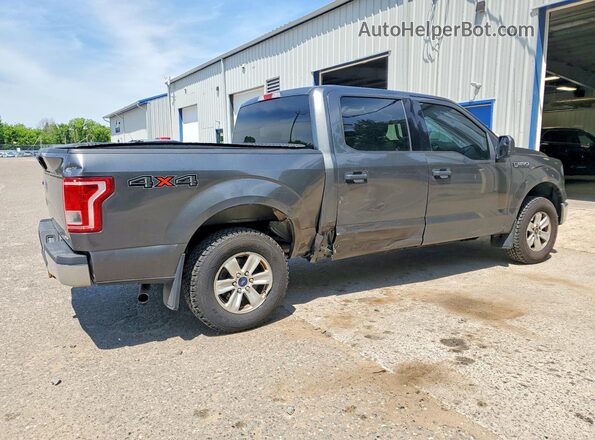1FTEW1E8XGKF14039 2016 FORD F150 Gray Trasero derecho