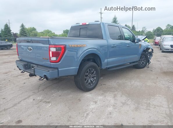 1FTEW1E8XPFB46700 2023 FORD F150 Blue Trasero derecho