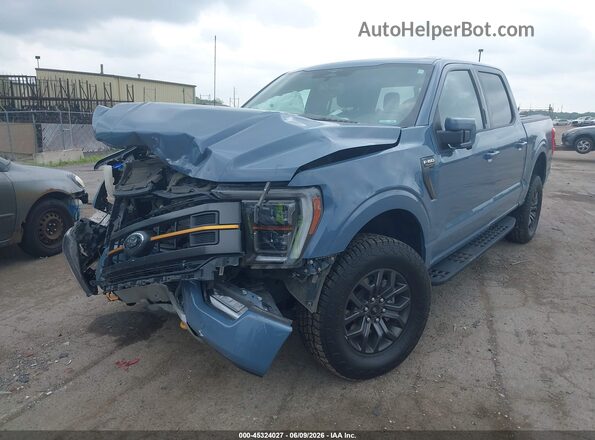 1FTEW1E8XPFB46700 2023 FORD F150 Blue Vista tres cuartos delantera izquierda