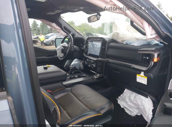 1FTEW1E8XPFB46700 2023 FORD F150 Blue Vista interior delantera