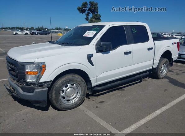 1FTEW1EB1MKE76417 2021 FORD F150 White Przód lewy