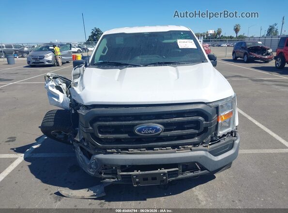 1FTEW1EB1MKE76417 2021 FORD F150 White Widok wnętrza z tyłu