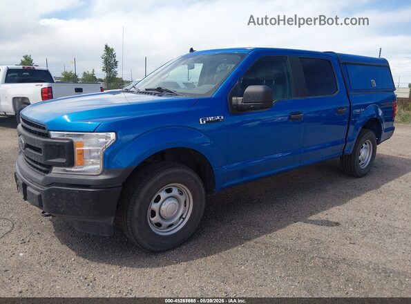 1FTEW1EB2LKF21685 2020 FORD F150 Blue Front left