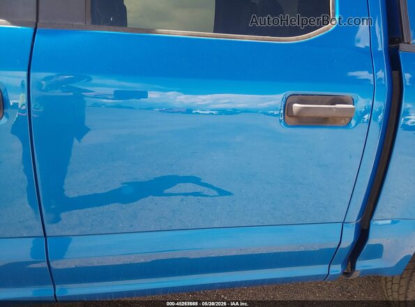 1FTEW1EB2LKF21685 2020 FORD F150 Blue Rear interior view