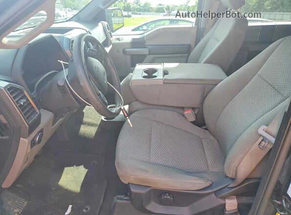 1FTEW1EB4JFB88332 2018 FORD F150 Black Вид салону спереду