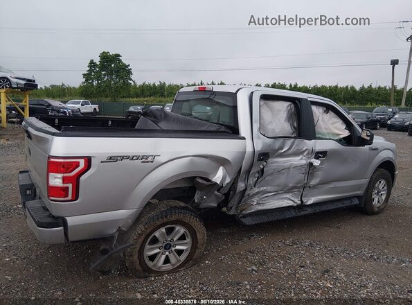 1FTEW1EB4JFC91413 2018 FORD F150 Silver Вид спереду