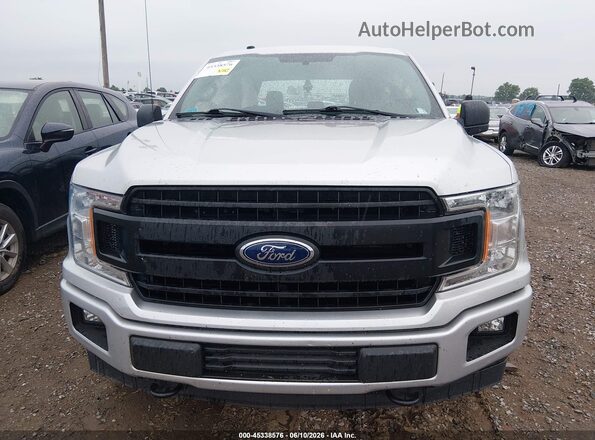 1FTEW1EB4JFC91413 2018 FORD F150 Silver Вид щитка приладів