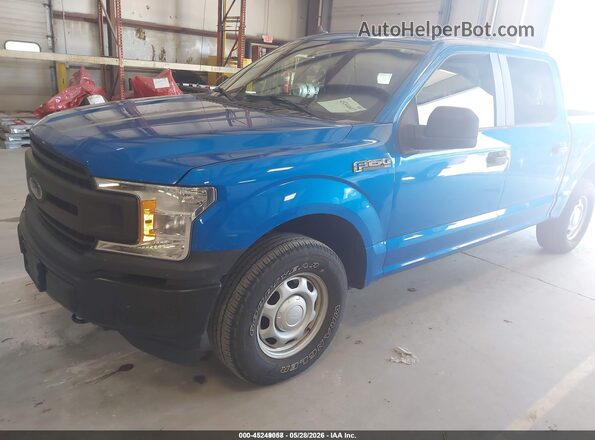 1FTEW1EB4LKE67080 2020 FORD F150 Blue Առջևի ձախ երեք քառորդ տեսարան