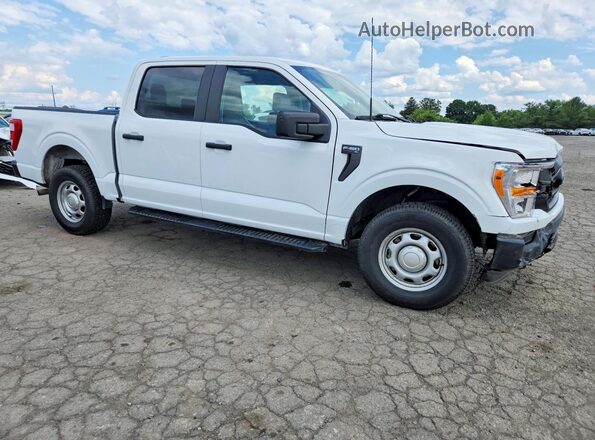 1FTEW1EB4MFB88559 2021 FORD F150 White Przód prawy