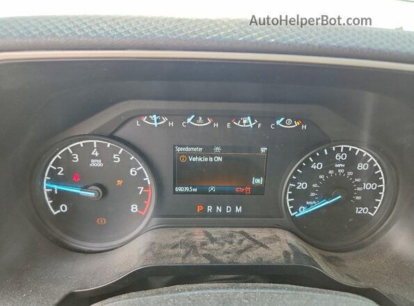 1FTEW1EB4MFB88559 2021 FORD F150 White Widok zestawu wskaźników