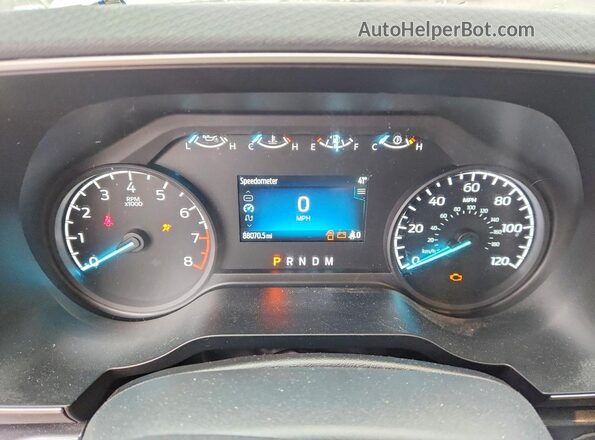 1FTEW1EB4NKE28279 2022 FORD F150 Gray Вид щитка приладів