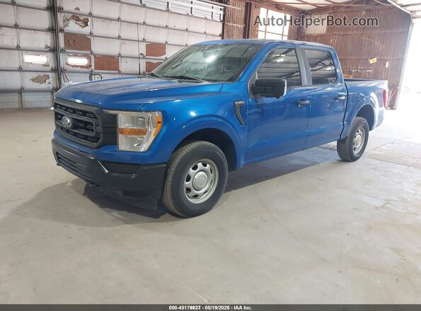 1FTEW1EB5MKE48362 2021 FORD F150 Blue 