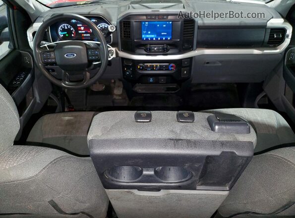 1FTEW1EB7MKE01771 2021 FORD F150 Red Widok deski rozdzielczej