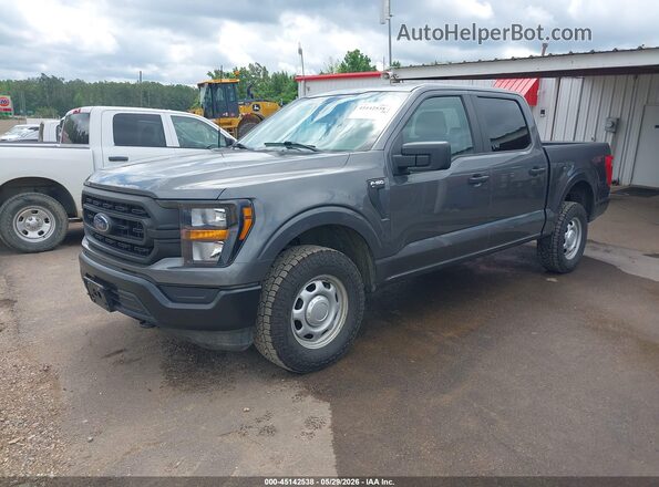 1FTEW1EB7PKD34349 2023 FORD F150 Серый Передняя левая четверть